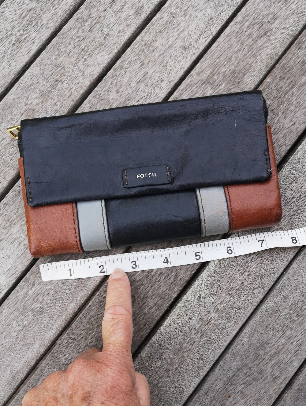 Vintage Fossil leather wallet - Picture 12 of 13